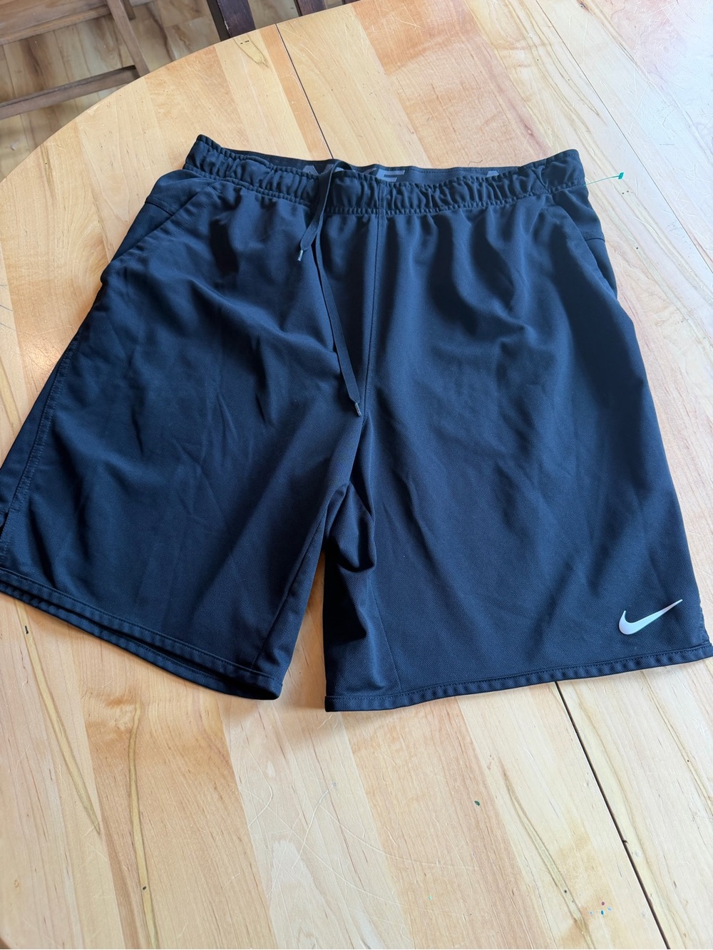 Nike Black Men's Athletic Training Shorts with Swoosh